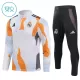 Conjunto de Moletom de Treino Real Madrid Criança Quarto-Zíper 2024/25 Branca