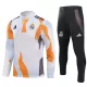 Conjunto de Moletom de Treino Real Madrid Homem Quarto-Zíper 2024/25 Branca