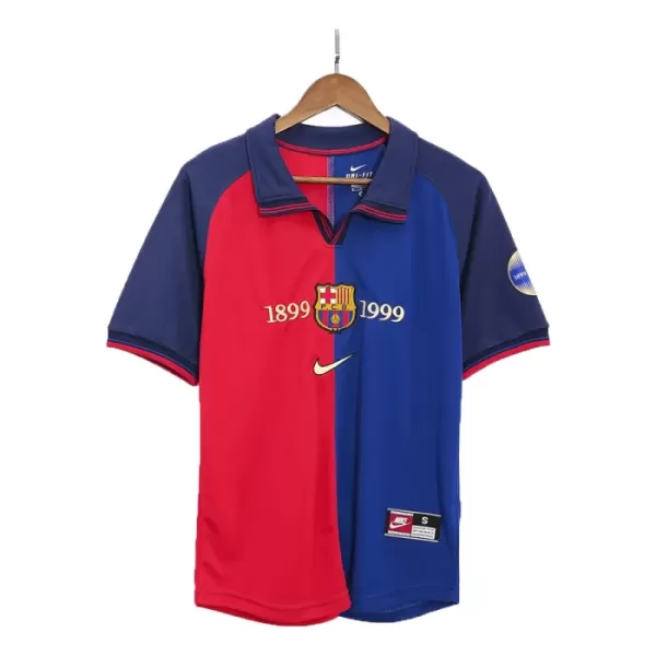 Camisola Barcelona 1999-00 Retrô Homem Equipamento 1ª