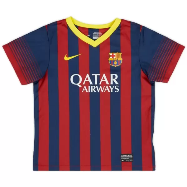 Camisola Barcelona 2013-14 Retrô Homem Equipamento 1ª