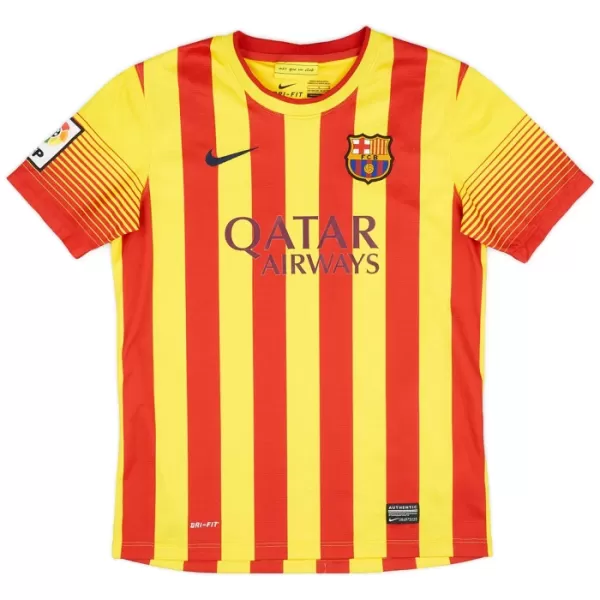 Camisola Barcelona 2013-14 Retrô Homem Equipamento 2ª