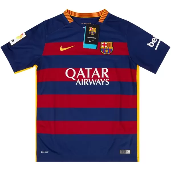 Camisola Barcelona 2015-16 Retrô Homem Equipamento 1ª