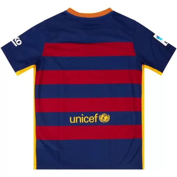 Camisola Barcelona 2015-16 Retrô Homem Equipamento 1ª