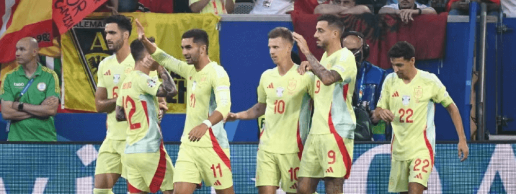A força e determinação demonstradas pela seleção espanhola