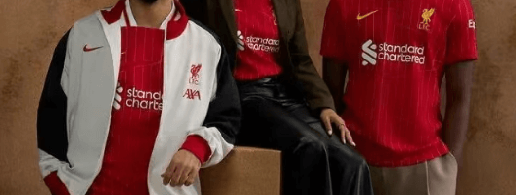 Salah participa das filmagens da camisa titular da nova temporada do Liverpool